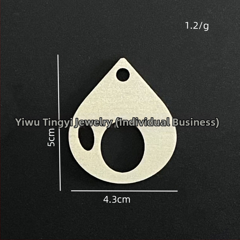 Probušena okrugla drvena pločica za vješanje, lasersko graviranje i ručno pisana oznaka, šuplji dekorativni dodatak, šifra proizvoda 035, materijal drvo, modern minimalistički stil.