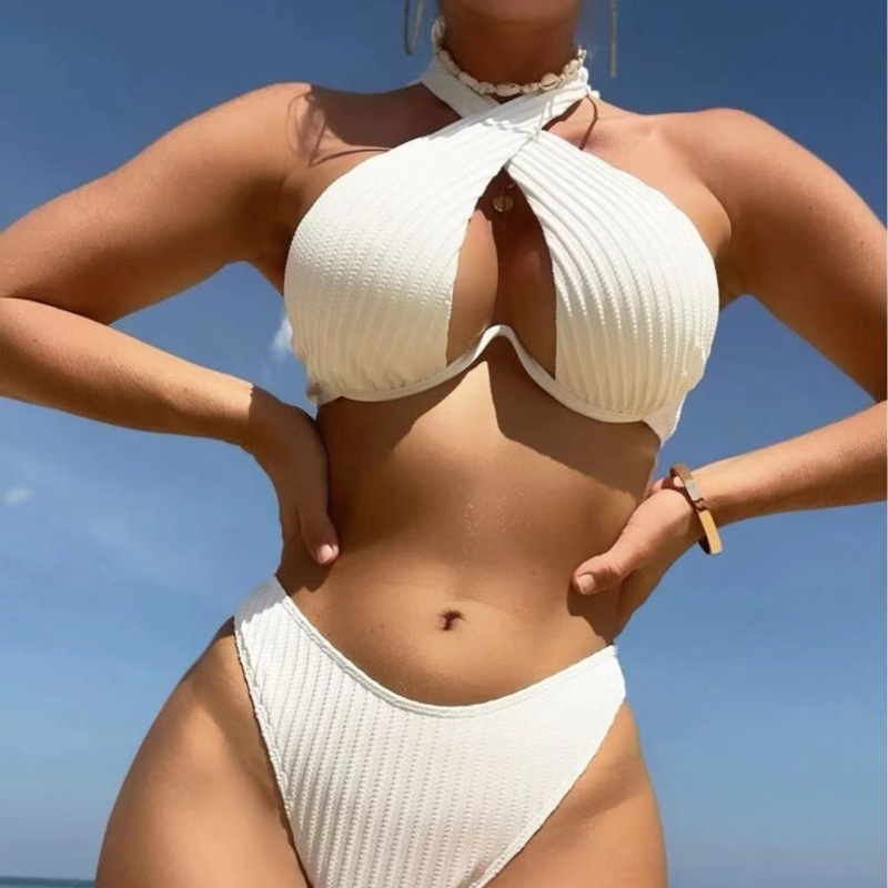 Bikini set - visoki struk, leđa otvorena; 82% poliester, 220 g, podstava 95% poliester