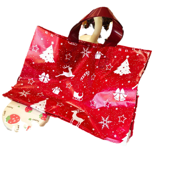 Пластмасови подаръчни торбички за Коледа с карикатурни мотиви — коледен дизайн, двойнослойна дебелина 12, дневна продукция 100 броя, 12 вида пластмаса