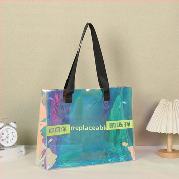 PVC laserska holografska tote torba - univerzalna torba za poklone, Marka Hongxi, Materijal PVC, Dnevna proizvodnja 2000 komada
