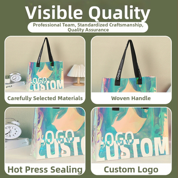 PVC laserska holografska tote torba - univerzalna torba za poklone, Marka Hongxi, Materijal PVC, Dnevna proizvodnja 2000 komada