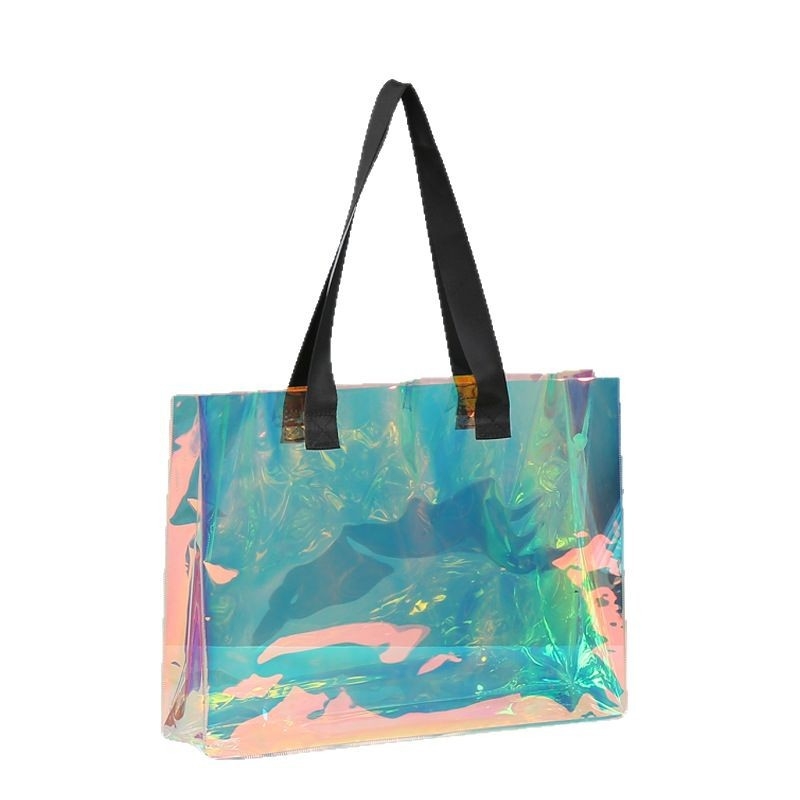 PVC laserska holografska tote torba - univerzalna torba za poklone, Marka Hongxi, Materijal PVC, Dnevna proizvodnja 2000 komada
