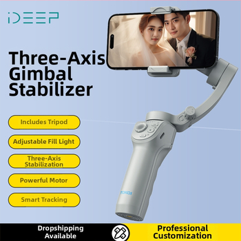3-осен стабилизатор за телефон, ръчен гимбал с проследяване на лице, Bluetooth и дистанционно управление