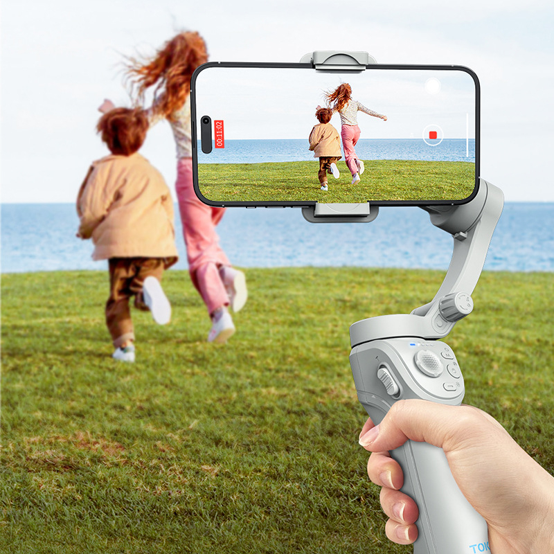 3-осен стабилизатор за телефон, ръчен гимбал с проследяване на лице, Bluetooth и дистанционно управление