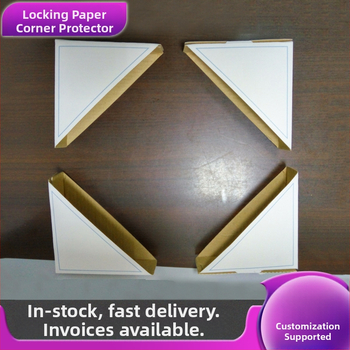 Zamykateľný papierový roh ochranný pre dvere, okná a zrkadlá – trojstranný papierový roh z kraft papiera a vlnitého papiera pre rámy