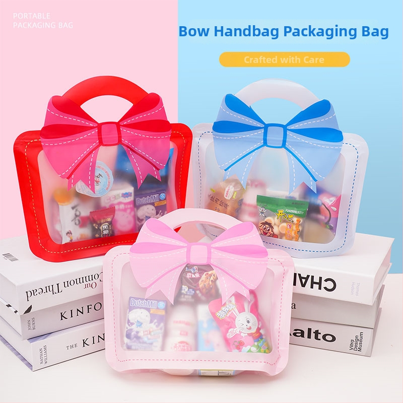 Kreslená taška na darček s mašličkou, stojaca pre deti, balenie Zhongpeng, logo na mieru