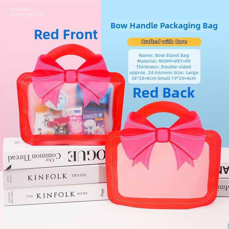 Kreslená taška na darček s mašličkou, stojaca pre deti, balenie Zhongpeng, logo na mieru