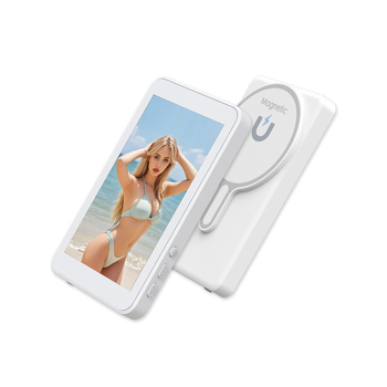 Магнитен заден екран-проектор за мобилен телефон — Selfie Display, ABS, Bluetooth, дистанционно включено, персонализируемо, съвместимо с Android, iPhone 16 и Huawei