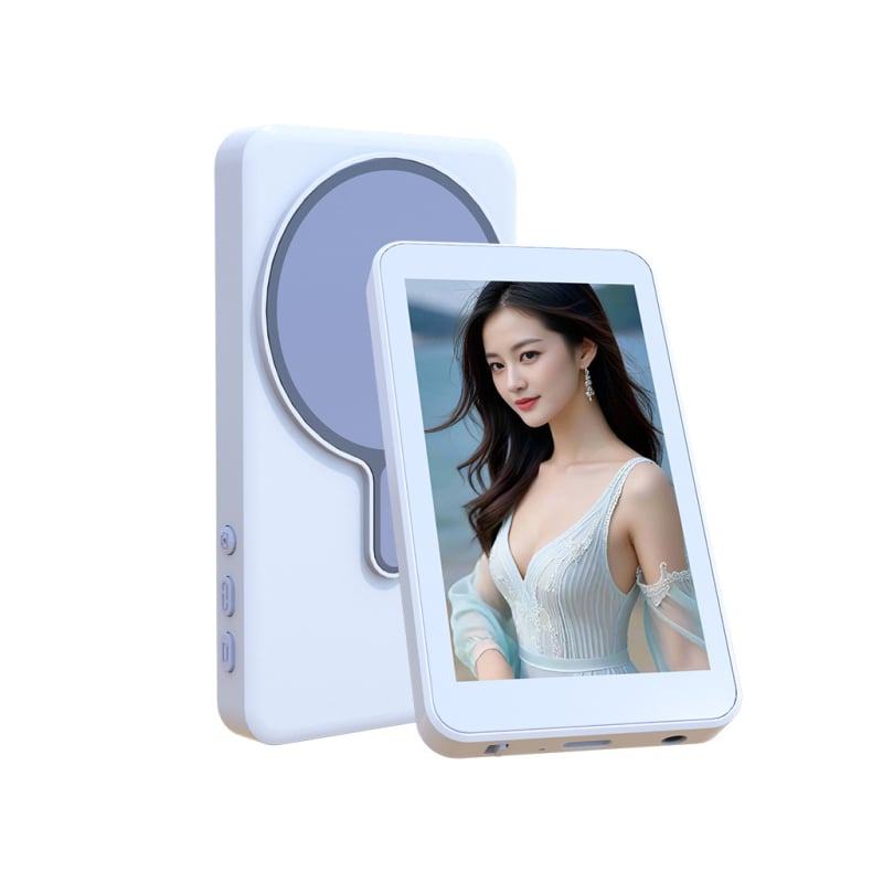 Магнитен заден екран-проектор за мобилен телефон — Selfie Display, ABS, Bluetooth, дистанционно включено, персонализируемо, съвместимо с Android, iPhone 16 и Huawei