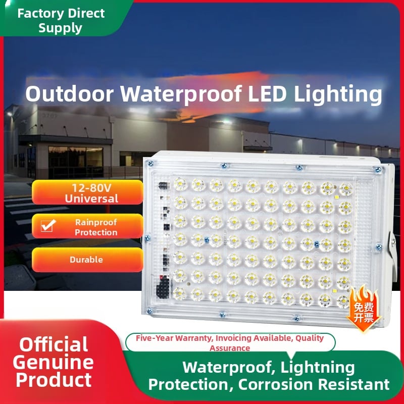 Аварийно прожекторно осветление с широк диапазон на входно напрежение 12–85 V, IP66, алуминиев корпус, PF 0.6, за външна употреба