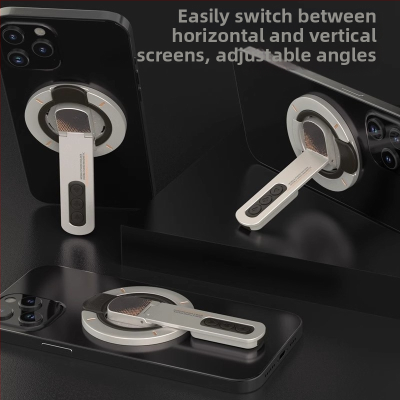 ABS материал Магнитна стойка за телефон и таблет, сгъваема и въртяща се настолен държач
