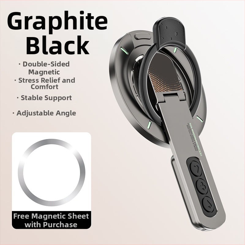 ABS материал Магнитна стойка за телефон и таблет, сгъваема и въртяща се настолен държач
