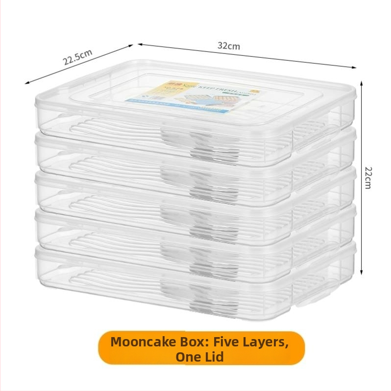 Mooncake zamrzivačka kutija za skladištenje, japanski stil, zatvorena, standardni oblik