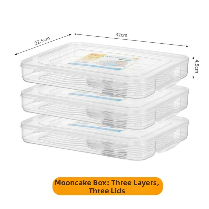 Mooncake zamrzivačka kutija za skladištenje, japanski stil, zatvorena, standardni oblik
