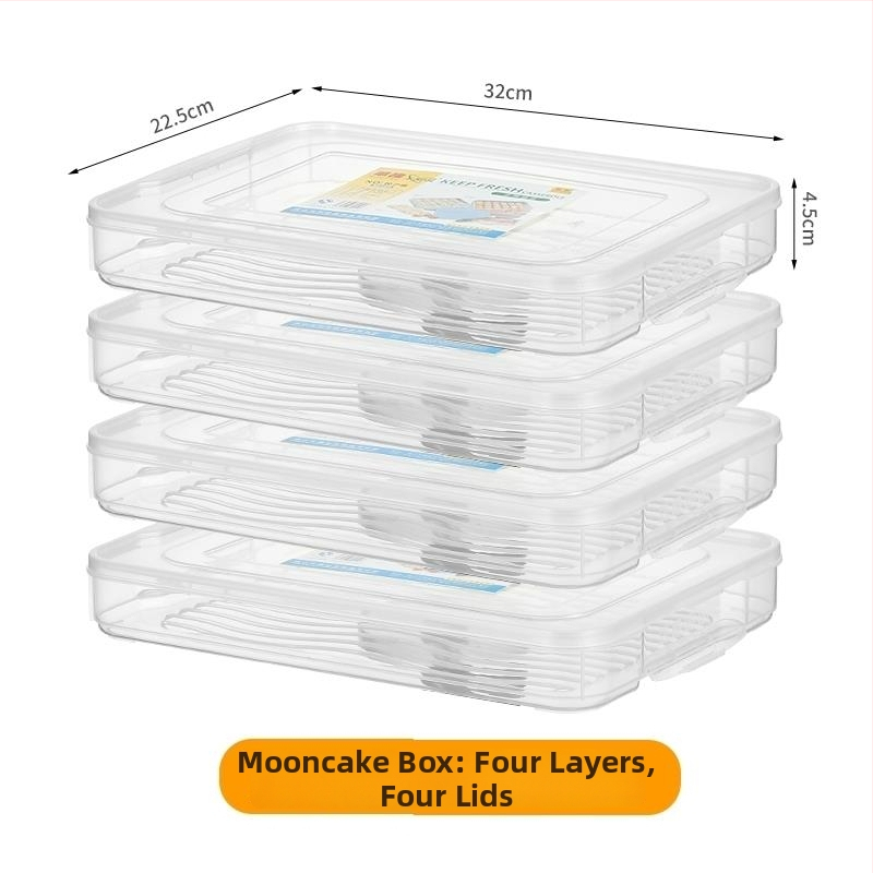 Mooncake zamrzivačka kutija za skladištenje, japanski stil, zatvorena, standardni oblik