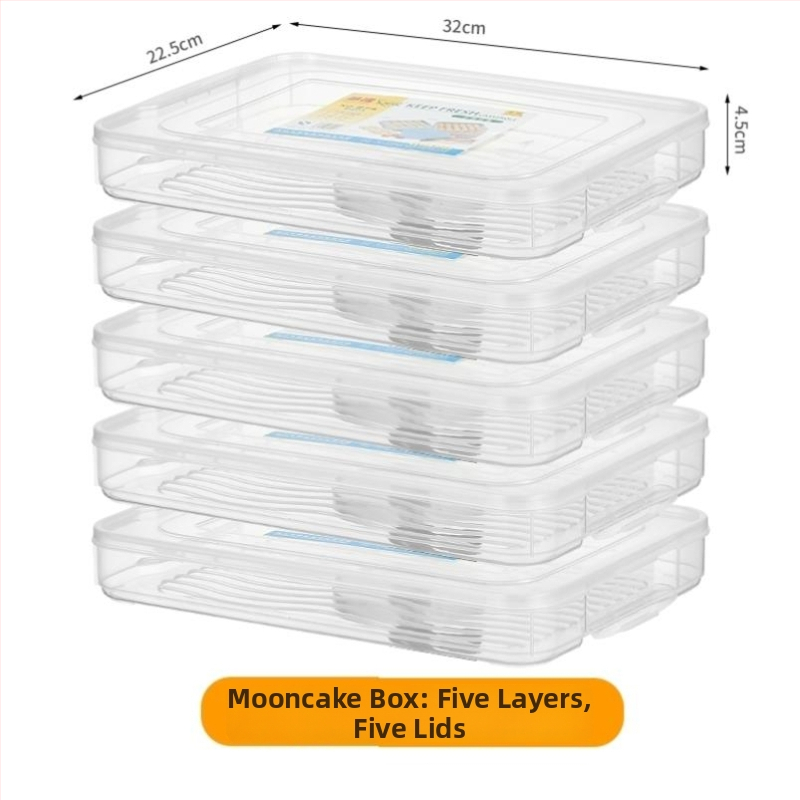 Mooncake zamrzivačka kutija za skladištenje, japanski stil, zatvorena, standardni oblik