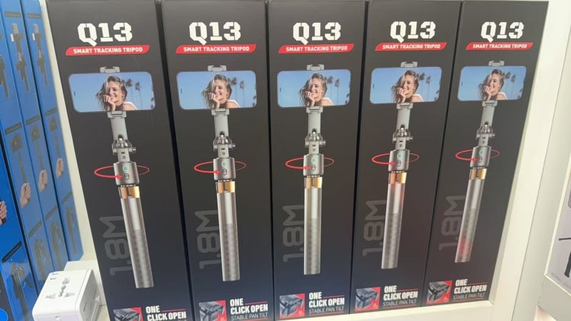 Q13 Гимбал за смартфон с AI разпознаване на лица и двойно осветяване, автоматично проследяване, дистанционно управление и Bluetooth