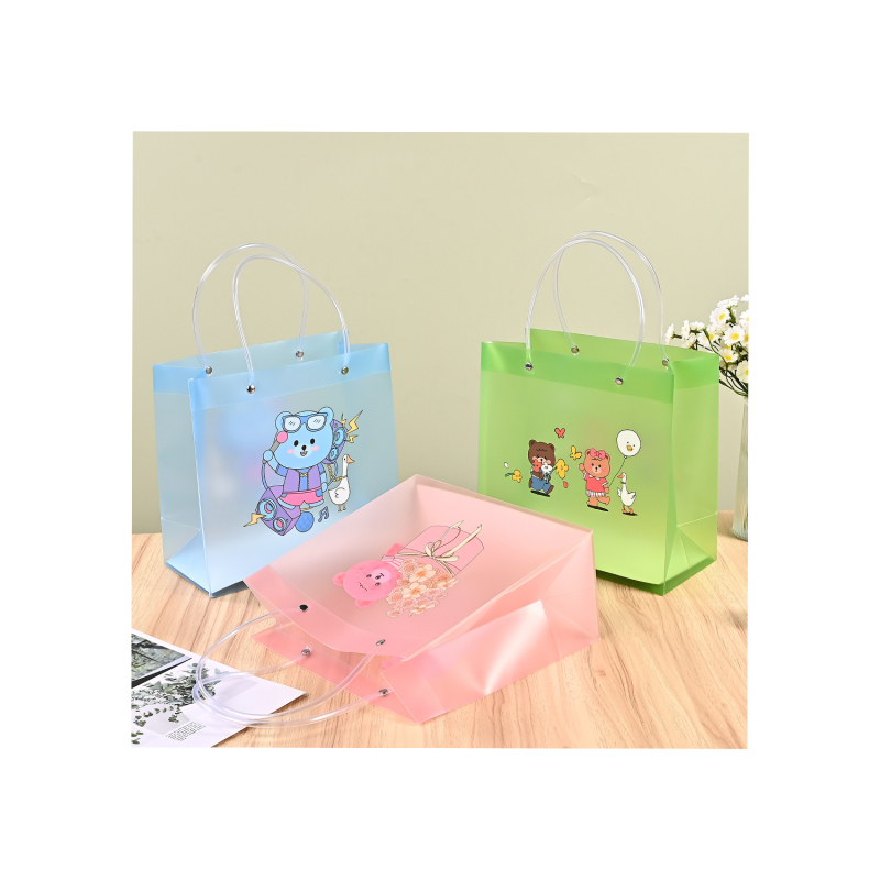 PP чанта за ръка — мътен прозрачен PVC твърд пластмасов (Двоен слой дебелина: 36 silk; Код на продукта: Internet celebrity bag; Марка: Hong kai; Използване: сувенирна чанта)