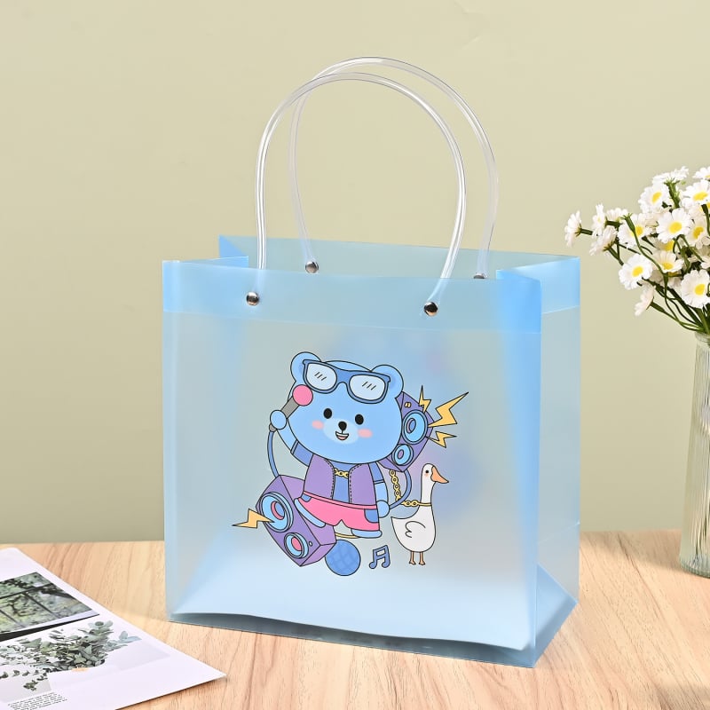 PP чанта за ръка — мътен прозрачен PVC твърд пластмасов (Двоен слой дебелина: 36 silk; Код на продукта: Internet celebrity bag; Марка: Hong kai; Използване: сувенирна чанта)