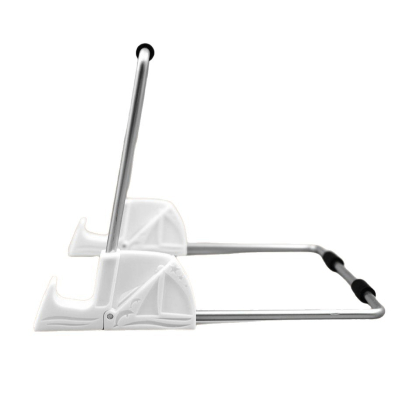 Десктопна двустранна сгъваема стойка за телефон и таблет с регулируем ъгъл, алуминиева сплав и ABS панел