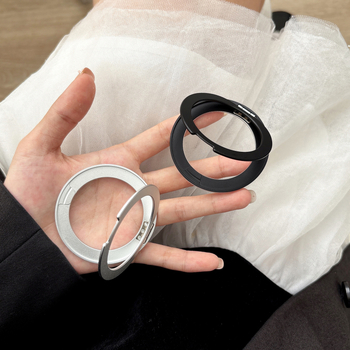 Držač prstena za telefon s 360° rotacijom, plastika, univerzalni dizajn, podrška prilagodbi