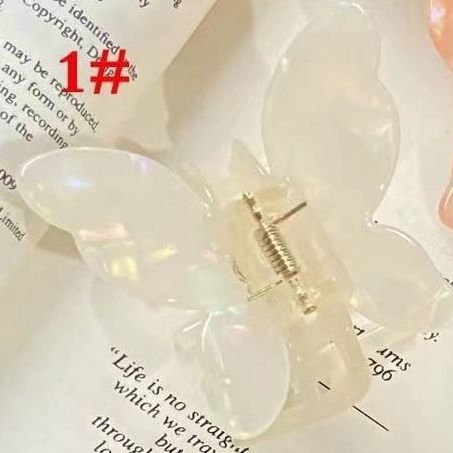 Kuka za kosu s leptirovim motivom – grip tip, korejski stil, ručna izrada, materijal: octena kiselina, prilagodljivo