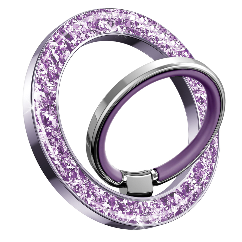 Suport pentru telefon cu inel MagSafe, pe suport de birou - luciu din rășină epoxidică, aliaj de zinc, personalizabil