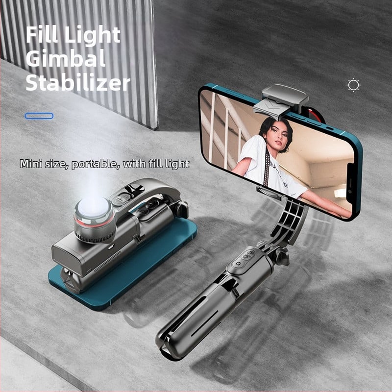Mini stabilizator za mobitel, jednoosni gimbal, model L18S/L18, ABS aluminijska legura, Bluetooth podrška, daljinski upravljač uključen
