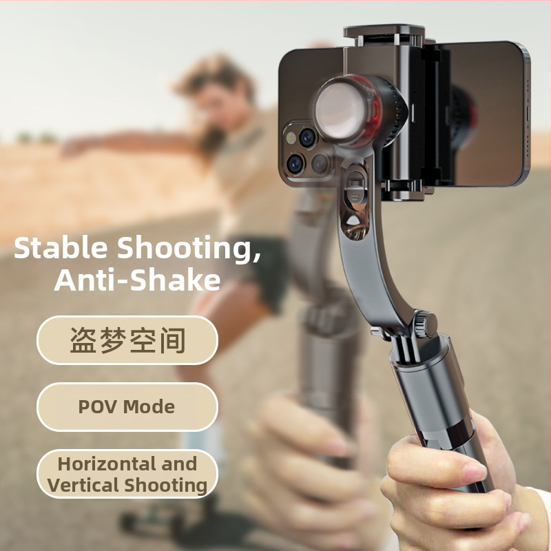 Mini stabilizator za mobitel, jednoosni gimbal, model L18S/L18, ABS aluminijska legura, Bluetooth podrška, daljinski upravljač uključen