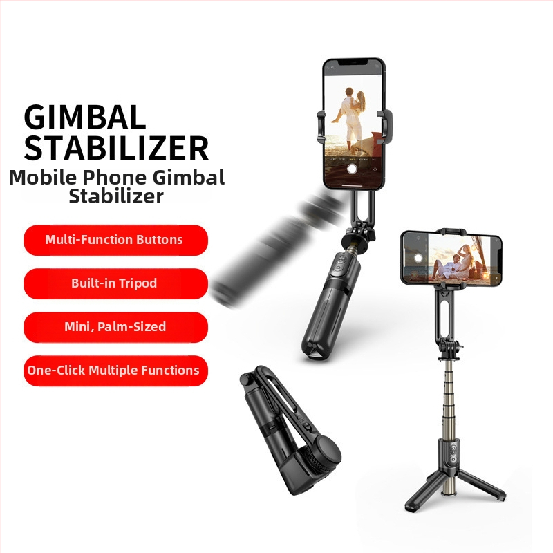 Mini stabilizator za mobitel, jednoosni gimbal, model L18S/L18, ABS aluminijska legura, Bluetooth podrška, daljinski upravljač uključen
