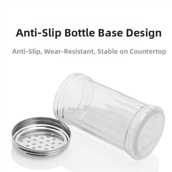 Staklena posuda za začine s raspršivačem – papar i čili u prahu, za roštilj, kreativni stil