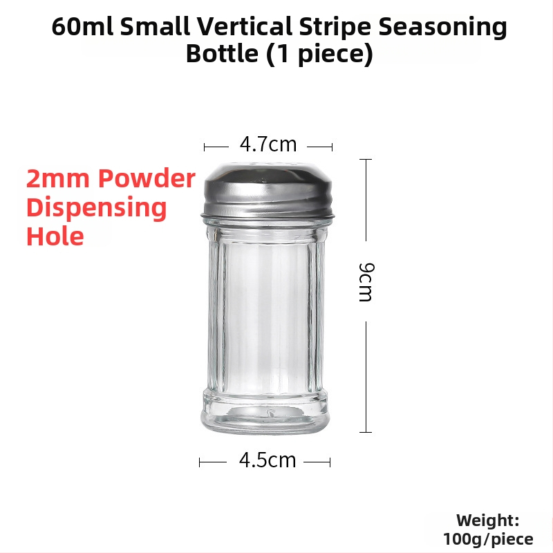 Staklena posuda za začine s raspršivačem – papar i čili u prahu, za roštilj, kreativni stil