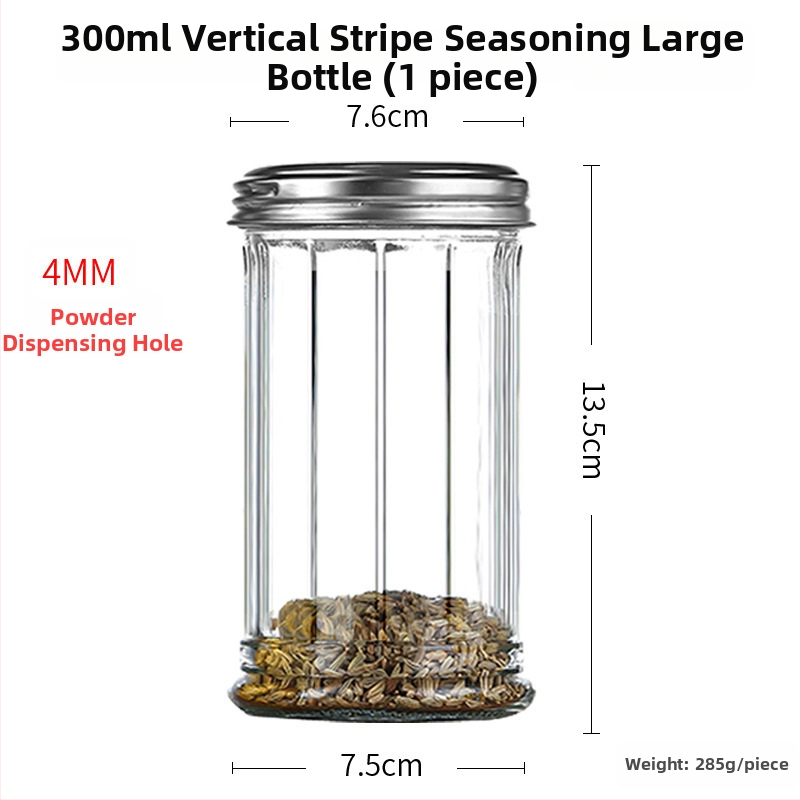 Staklena posuda za začine s raspršivačem – papar i čili u prahu, za roštilj, kreativni stil