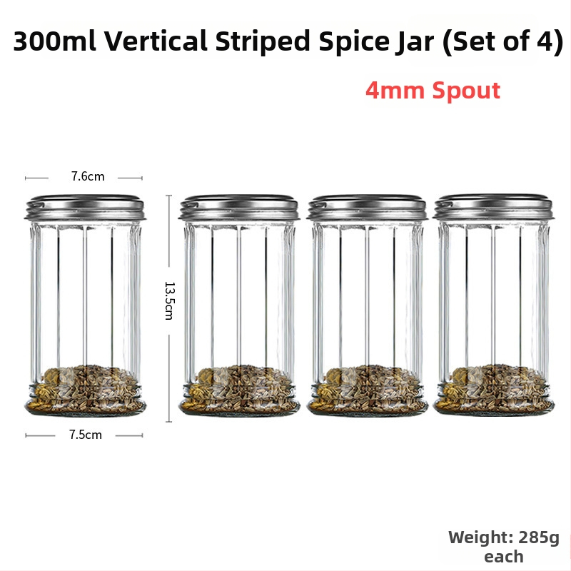 Staklena posuda za začine s raspršivačem – papar i čili u prahu, za roštilj, kreativni stil