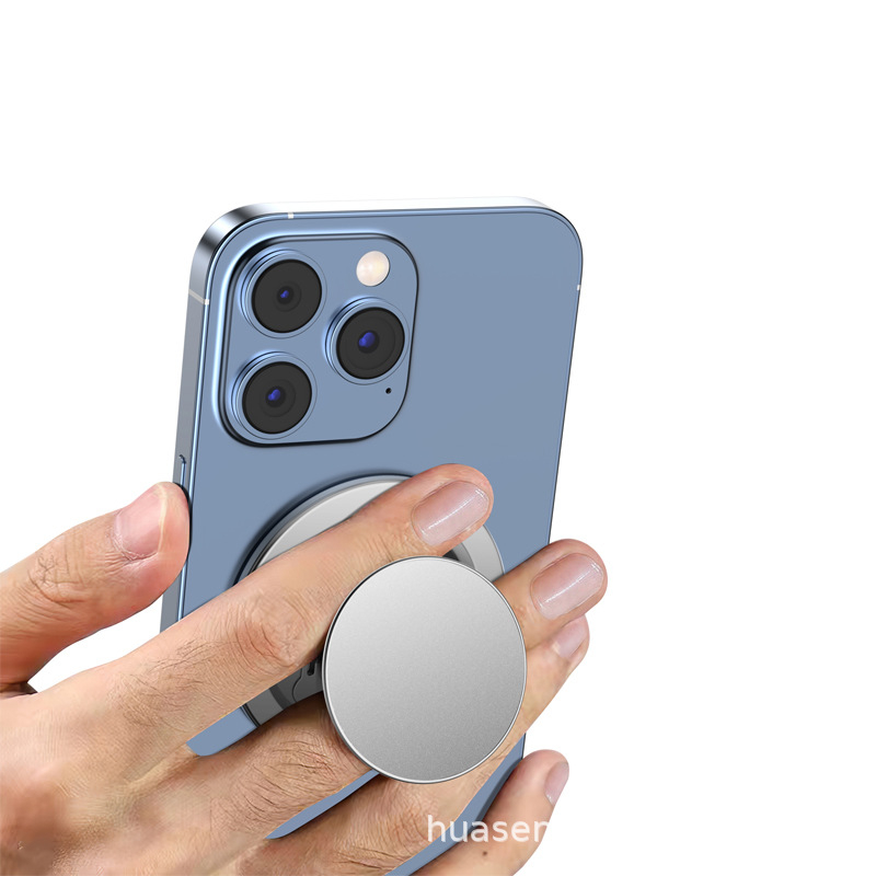 HS držač prstena za iPhone 16 s MagSafe magnetskim pričvršćivanjem, legura konstrukcija, stolni nositelj, mogućnost prilagodbe