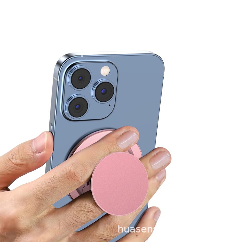 HS držač prstena za iPhone 16 s MagSafe magnetskim pričvršćivanjem, legura konstrukcija, stolni nositelj, mogućnost prilagodbe