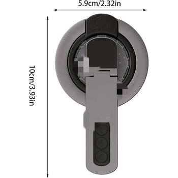 MagSafe magnetický držiak na telefón s 360° otočným prsteňom – konštrukcia ABS+silikón, stolný a prenosný stojan