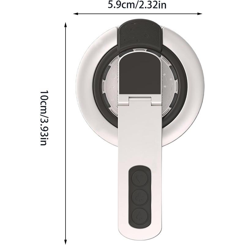 MagSafe magnetický držiak na telefón s 360° otočným prsteňom – konštrukcia ABS+silikón, stolný a prenosný stojan