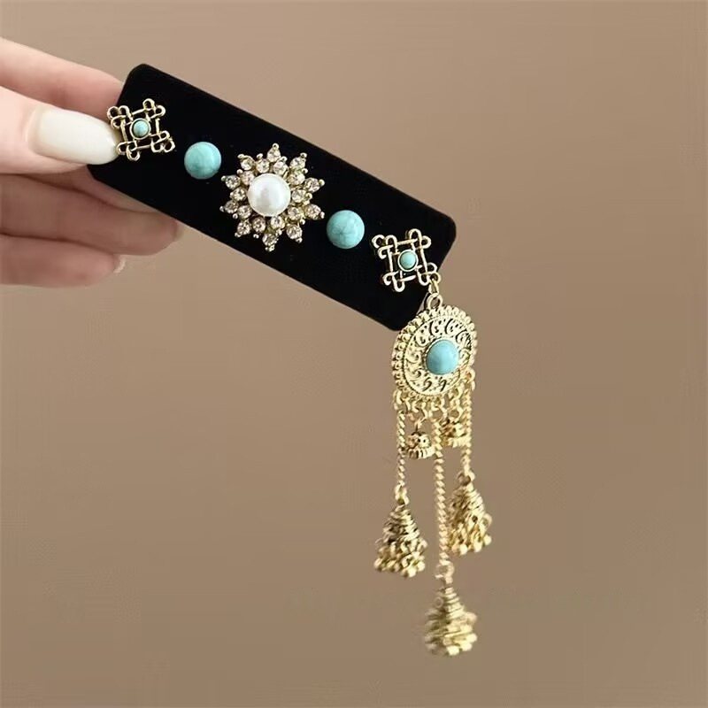 Legura bočni klips za kosu s elektroplatiranim završetkom, egzotičan vintage stil, dodatak za kosu za žene