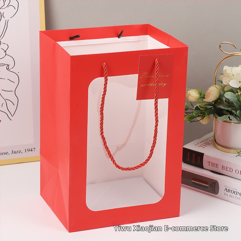 Darčeková taška Roka Koňa – kartónová taška na darčeky, farebná tlač a horúce razenie, pripravené rozmery + prispôsobiteľná, slávnostné balenie pre jarný festival