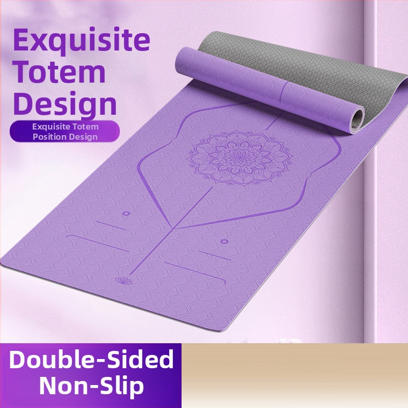 Joga podložka z TPE, 6 mm, protiskluzová, tlmiaca nárazy