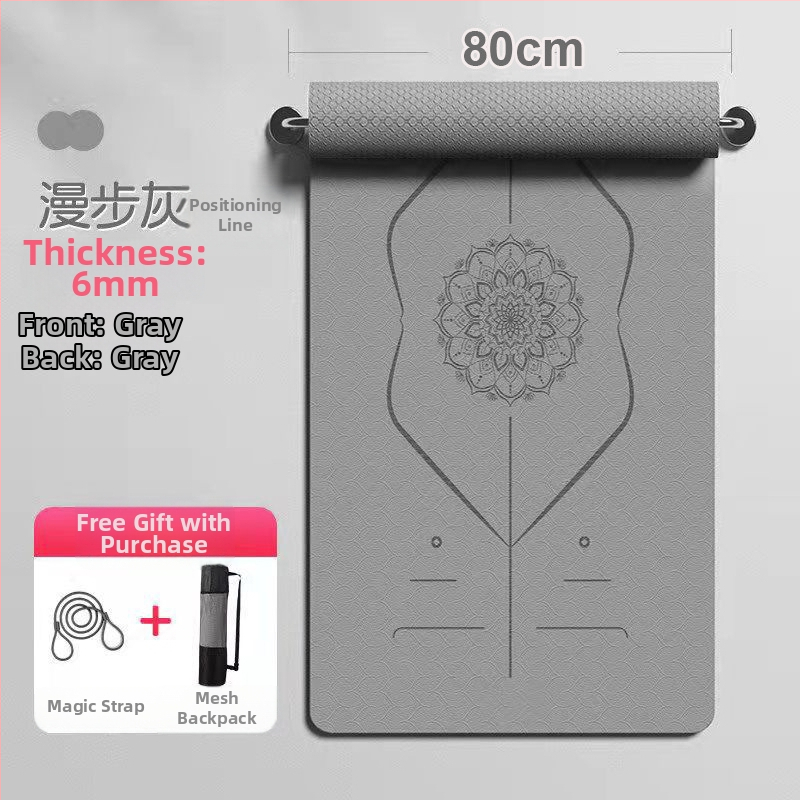 Joga podložka z TPE, 6 mm, protiskluzová, tlmiaca nárazy