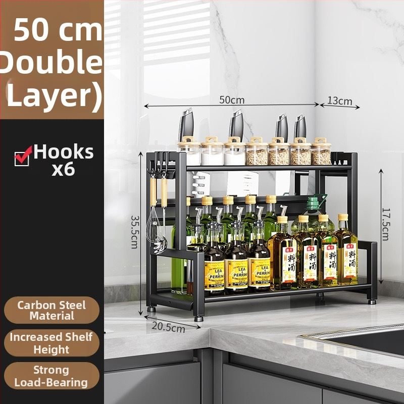 Kuhinjski stalak za začine, višestruki rotirajući organizator, držač štapića i noževa, držač poklopaca