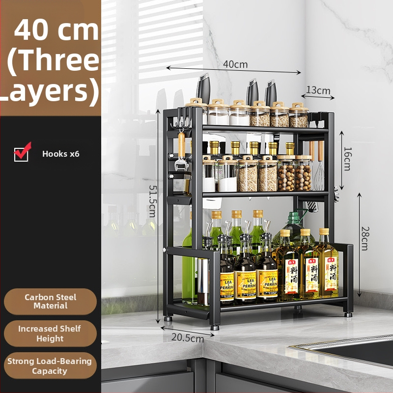 Kuhinjski stalak za začine, višestruki rotirajući organizator, držač štapića i noževa, držač poklopaca