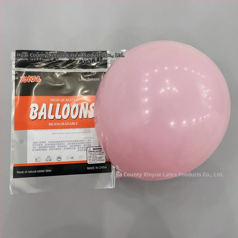 Двойна арка от балони за рожден ден и сватбена украса, латексни балони-орнаменти, кръгла форма, лого отпечатано