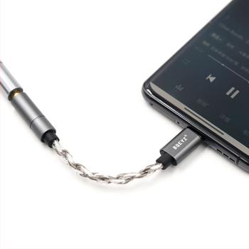 BQEYZ Lin Type-C na 3.5 mm ili 4.4 mm DAC kabel za pretvarač-pojačalo slušalica, bakreni vodič s srebrnom prevlakom, CE certifikat, 18 g