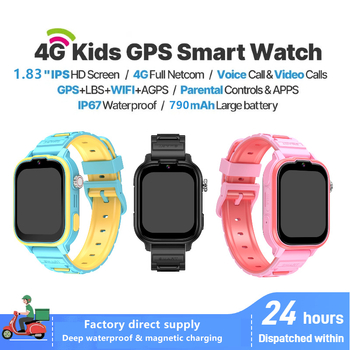 Παιδικό έξυπνο ρολόι με βιντεοκλήσεις, λήψη φωτογραφιών, απομακρυσμένο εντοπισμό GPS, προστασία από απώλεια, 512MB RAM