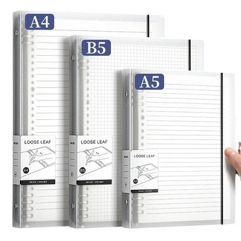 Deli carnet cu foi detașabile, formate disponibile A4/A5/B5, Dowling hârtie, 60 de coli, găuri B5/26