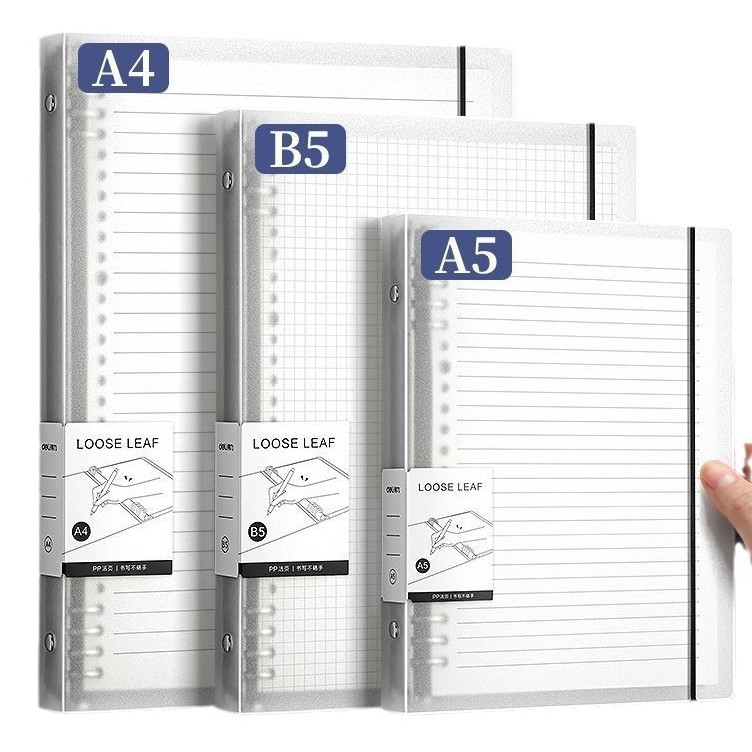 Deli carnet cu foi detașabile, formate disponibile A4/A5/B5, Dowling hârtie, 60 de coli, găuri B5/26