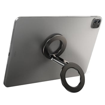 Dvostrani magnetski stalak za tablet – Mingka; metal; kreativni dizajn; prilagodljiv